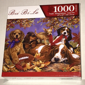 1000‎ Piece Autumn Dog Jigsaw Puzzle Sealed